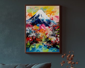 Japanese Landscape Print, Tranquil Zen Wall Art (18x24)