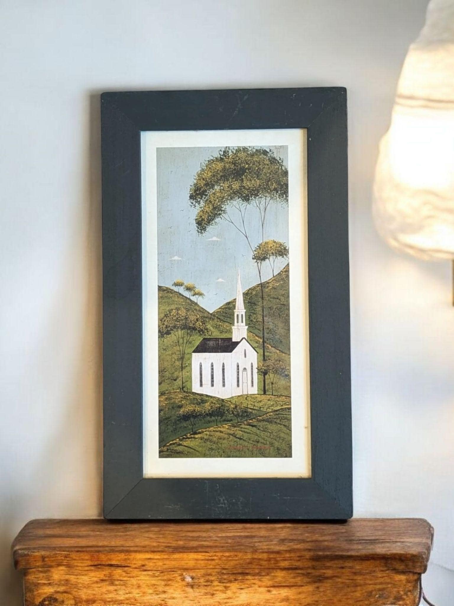 Farmhouse Art Vintage Warren Kimball Primitive Folk Art