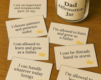 Affirmation Cards for Dads Positive Quote Deck Fathers Day