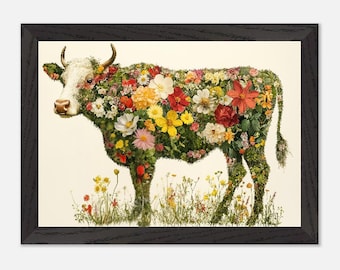 Framed Botanical Art Animal Print – Sustainable Wall Décor for Nature Lovers
