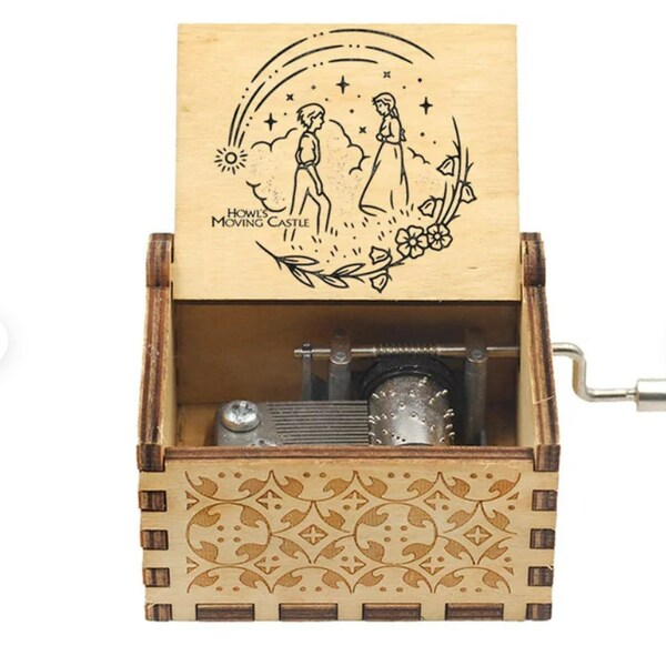 Studio Ghibli Howls Moving Castle Music Box Etsy