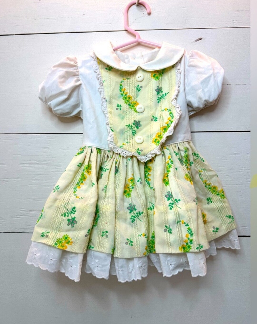 Vintage Marthas Miniatures Yellow Sunflower Party Pageant Dress 2T Etsy