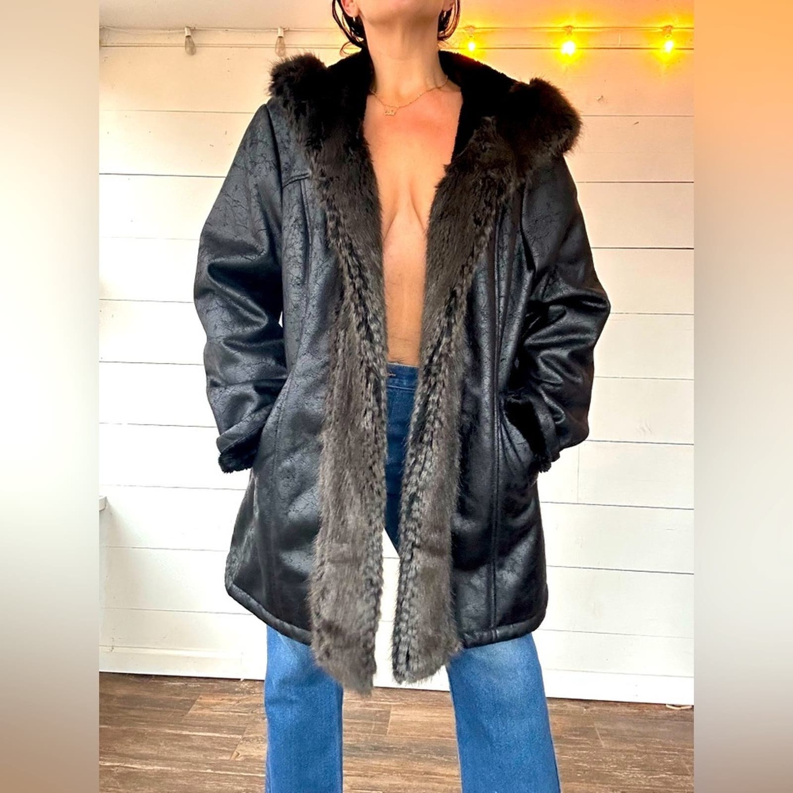 Donna salyers faux fur coats sale