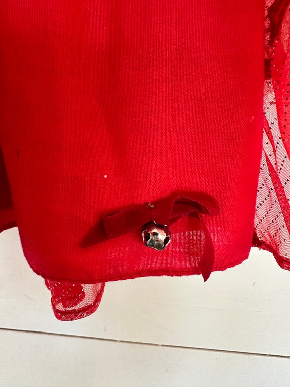 Vintage Marthas Miniatures Red Party Dress size 6 - image 7