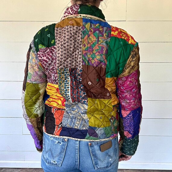 Vintage reversible patchwork jacket - image 2