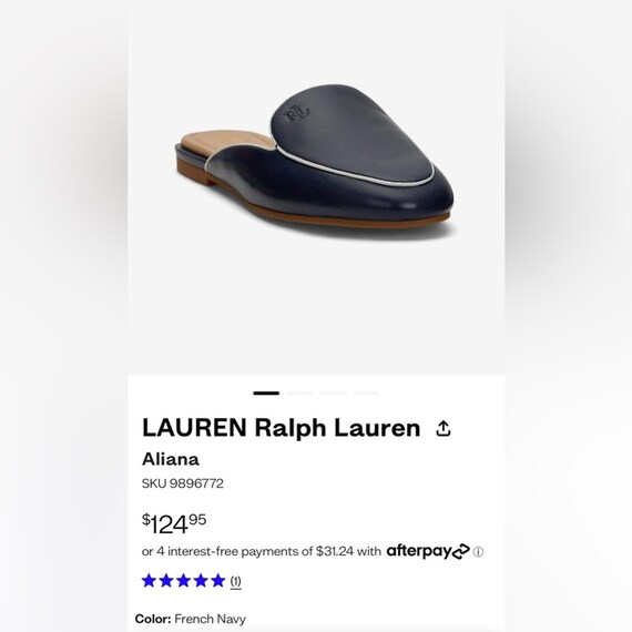 LAUREN Ralph Lauren Aliana Slides 7.5 NWOB