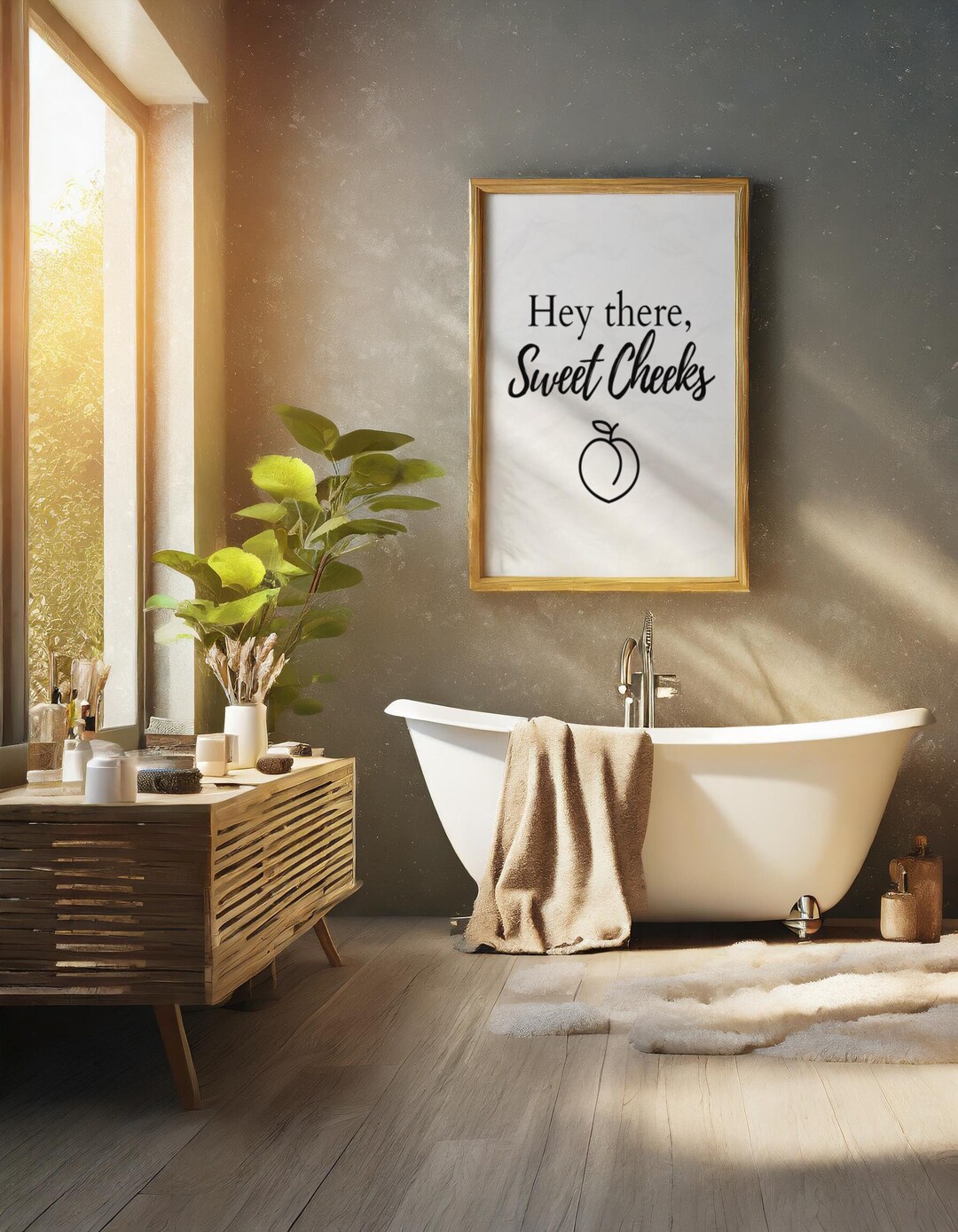 Bathroom Wall Art, Wall Art, Minimalist Bathroom Decor, Black and White