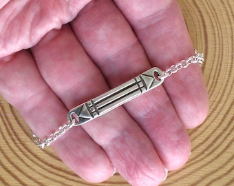 Pulsera Atlántida de Plata: Amuleto regolabile in zama