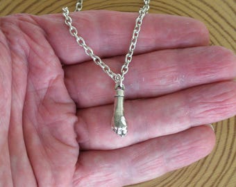 Colgante Puño de la Suerte de Plata, Collar con Amuleto Higa