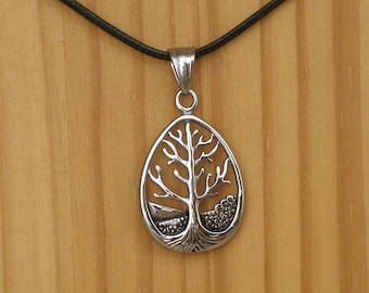 Steel Tree Of Life Pendant