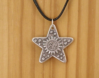 Silver Zamak Star Pendant