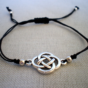 Celtic bracelet, Silver celtic bracelet, Adjustable bracelet, Brass bracelet, Celtic knot, Bracelet for woman