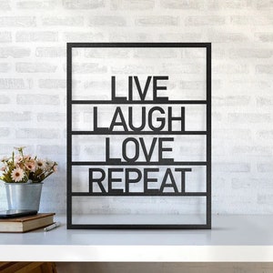 Benutzerdefinierte Text In Frame Metallschild • Inspirierendes Stahlschild Dekor • Zitate Wanddekor • Affirmationen Wandbehang • Positive Indoor Wandkunst