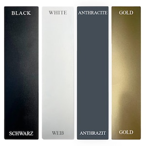 Galvanized Steel Color Samples • Powder Coated Finish Swatches • Custom Metal Color Test Plate • Modern Outdoor Metal Finish Sample