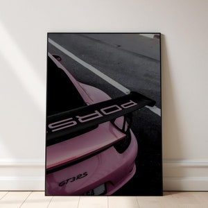 Porsche GT3 RS Poster | Luxury Car Print | Supercar Home Decor | Automotive Poster | Sports Car Art | Wall Decor for Car Lovers