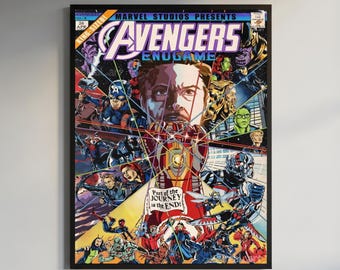 Superhero Wall Art Poster, Comic Style Movie Print, Digital Download