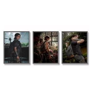 The Last of Us Ellie Digital Poster Set | Gaming Room Decor | Last of Us Wall Art | Video Game Poster | Instant Download