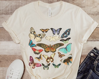Cute Butterfly Shirt, Monarch Butterfly Shirt, Butterfly Shirt, Butterflies Shirt, Botanical Shirt, Gift for Mom, Butterfly Lover Gift