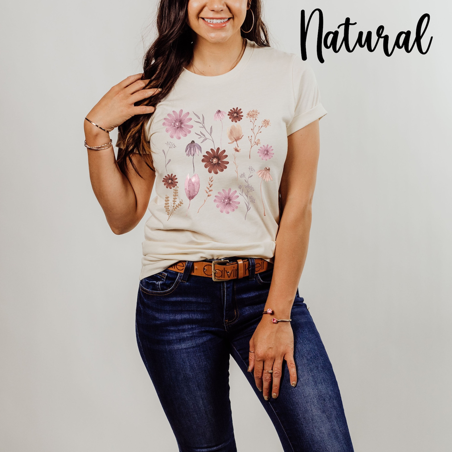 Pressed Flowers Shirt, Wildflowers Shirt, Botanical Shirt, Floral Tee ...