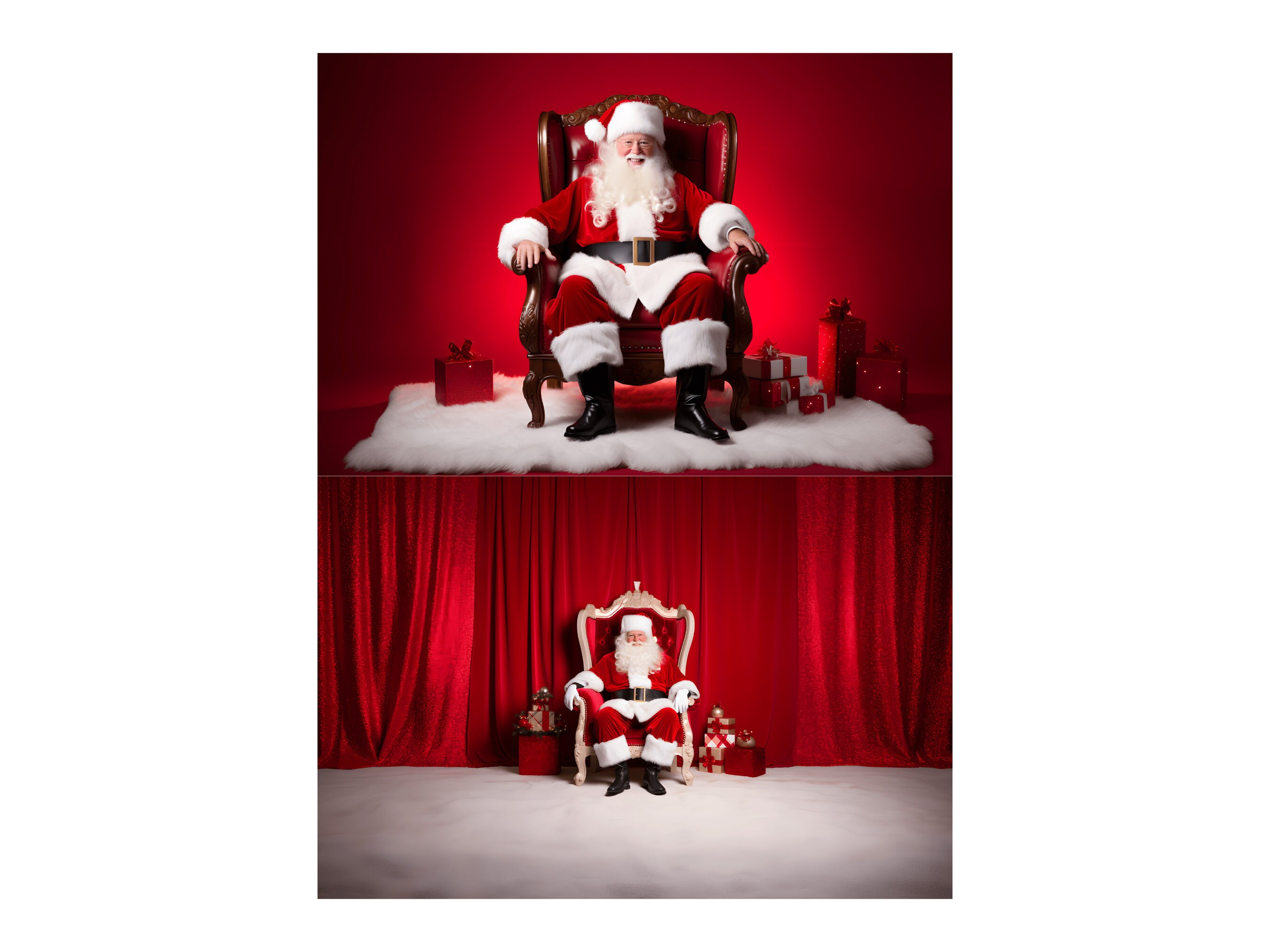 Subtle Santa Background Santa Backdrop Santa Claus Background Christmas Digital Photography ...