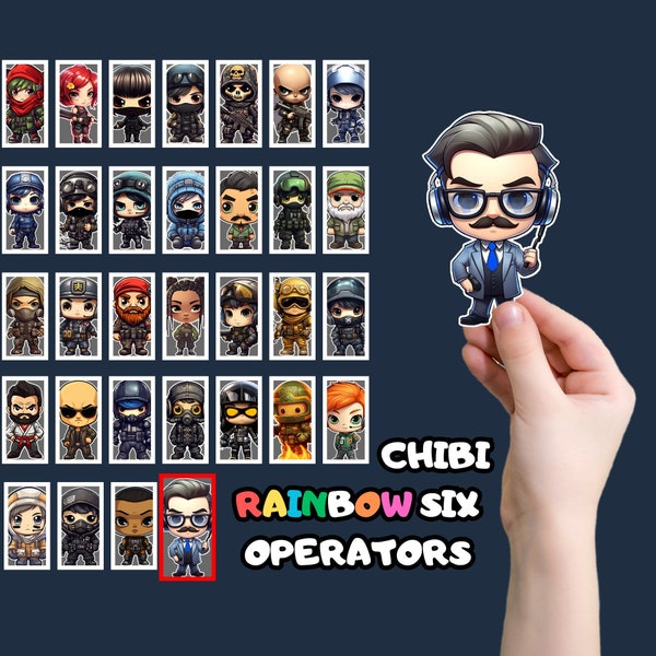 Chibi R6 Operators Rainbow Six Siege - Etsy