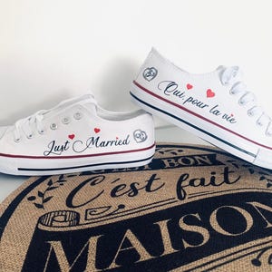 Personalized wedding sneakers for women and men