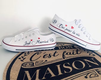 Personalized wedding sneakers for women and men