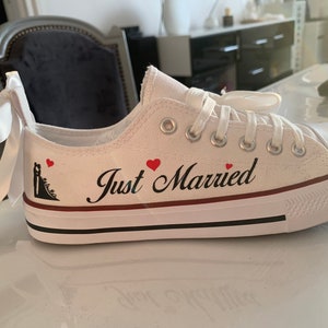 Personalized wedding sneakers for women and men image 2