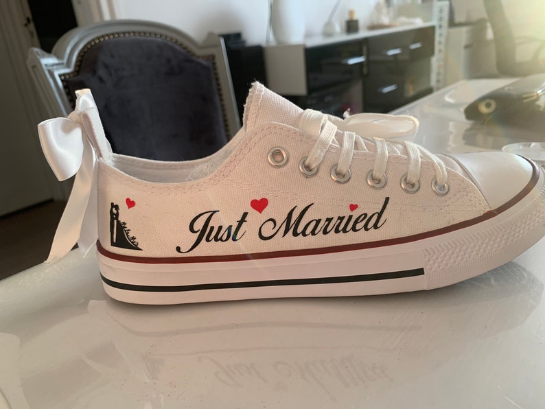 Personalized wedding sneakers for women and men image 2