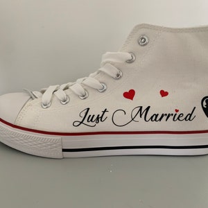 Wedding high top sneakers image 1