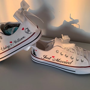 Personalized wedding sneakers for women and men