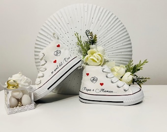 Personalized children's wedding sneakers