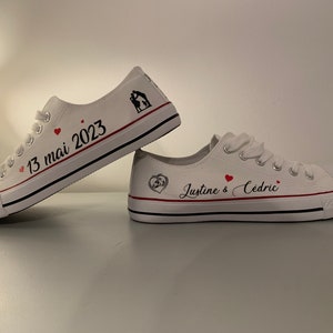 Personalized wedding sneakers for women and men image 8