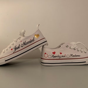 Personalized wedding sneakers for women and men image 5