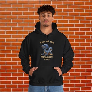 Year of the Dragon Unisex Hoodie Sweatshirt, 2024