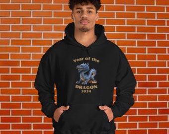 Year of the Dragon Unisex Hoodie Sweatshirt, 2024