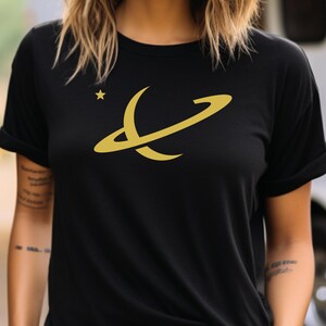 Saturn Star T-Shirt, Solar System Tee, Astronomy Gift, Space Lover Shirt, Planet Graphic Top