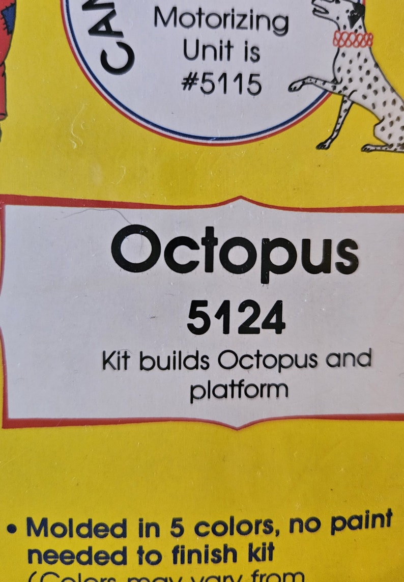 Carnival Octopus Ride HO Scale Model Kit 5124 New - Etsy