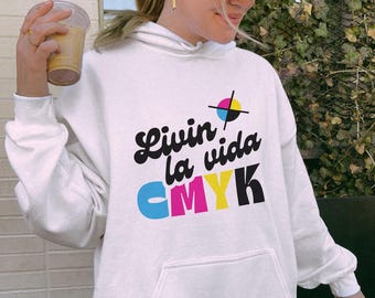 Graphic Design CMYK Hoodie - Graphic Designer Gift, Print Shop Humor