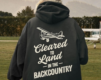 Sudadera con capucha de piloto de zonas remotas - Sudadera de piloto de avioneta - Regalo de aviación STOL - Aventura con rueda de cola