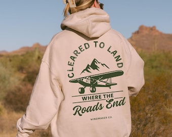 Sudadera con capucha para pilotos de zonas remotas / Aterrizajes fuera de aeropuertos - Regalo para pilotos de avionetas - Ropa de aviación STOL - Sudadera para pilotos aventureros