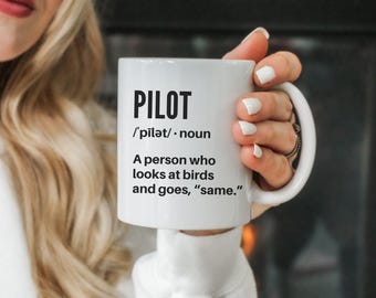 Aviation Mug, Funny Pilot Quote, 11oz or 15oz, Flight Training Gift, Student Pilot Coffee Cup, Aviator Humor