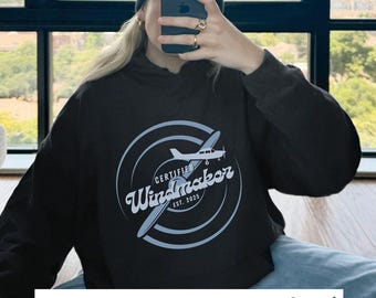 Certified Windmaker™ Pilot Hoodie - Custom Checkride Year, Aviator Gift