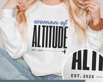 Aviation Crewneck Sweater, Pilot License Memento, Custom Year of Certification, Milestone Gift, Woman Pilot