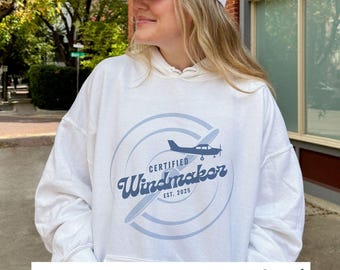 Certified Windmaker™ Hoodie - Custom Pilot Graduation Gift