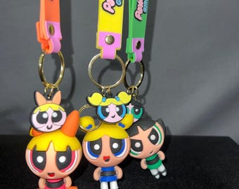 Powerpuff Girl Keychains