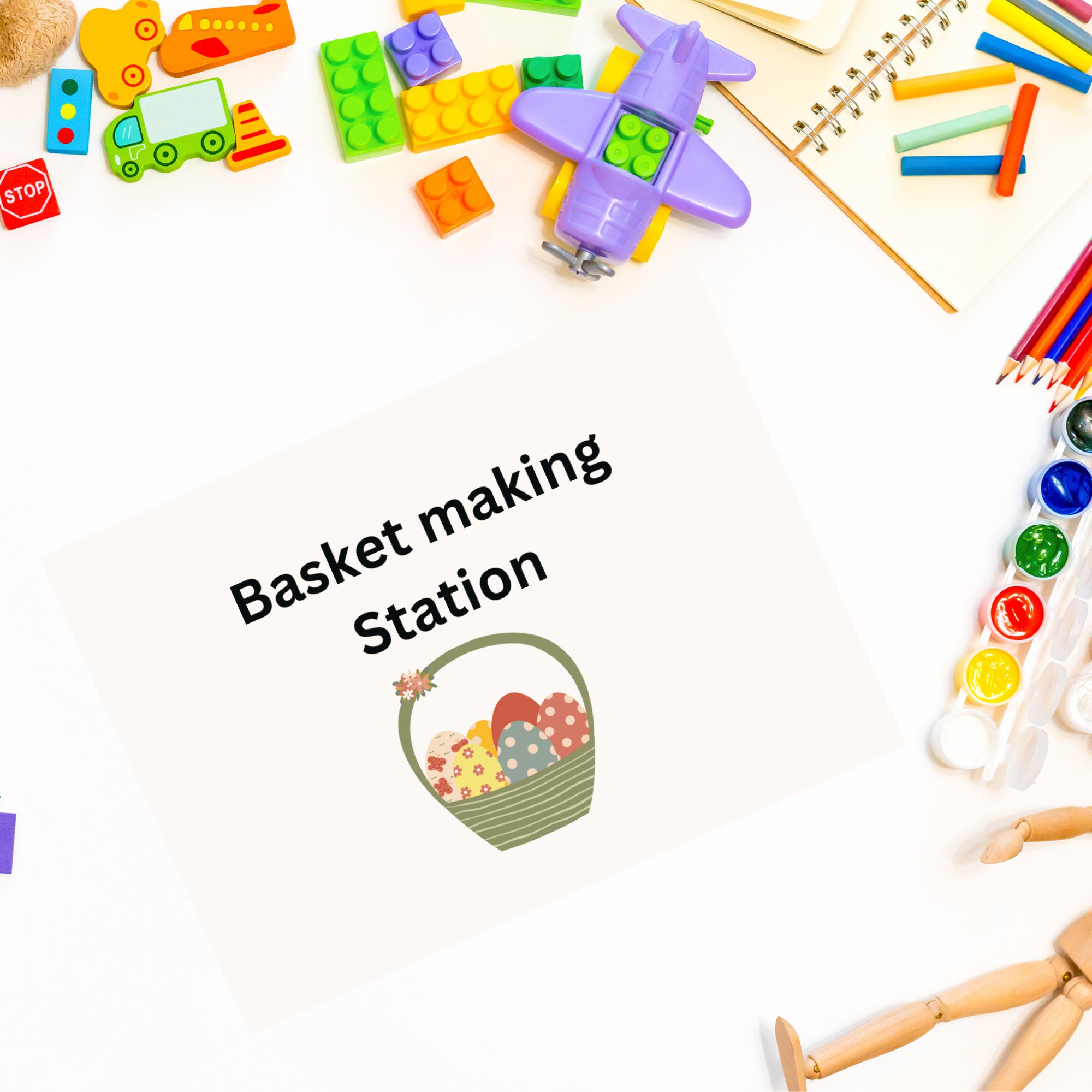 Easter Theme Lesson Plan for Daycare or Preschool With Fine Motor, Gross Motor, Dramatic Play