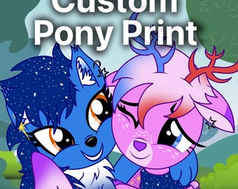 Comisión de arte personalizada de My Little Pony Ponysona/OC