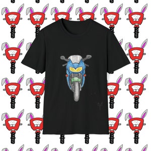 CBR6 1 Headlight Unisex Softstyle T-Shirt by Bikabunny