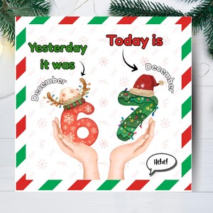 Last minute ELF Prop, 6 7 Printable, Easy Ef Idea, 6 7 Weekend Prop, Christmas Elf Daily Idea, 6 7 Trend. Instant Digital Download